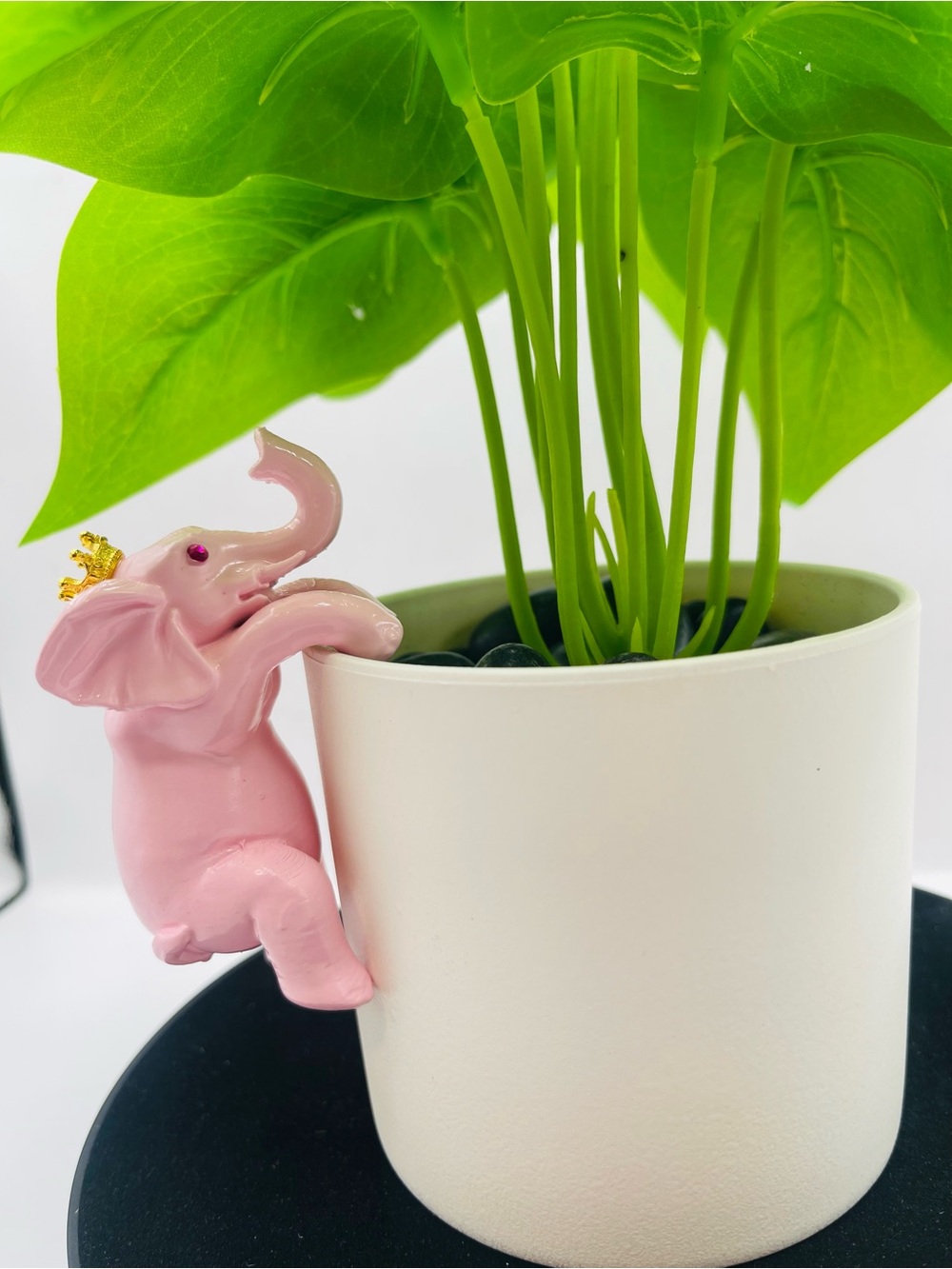 Princess Peony - Pink Hanging Elephant - Plant Decor - Decorative Pot Hanger